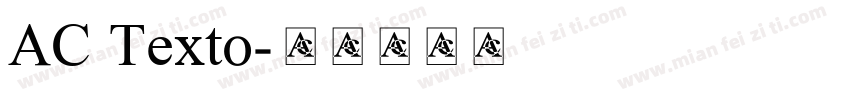 AC Texto字体转换
